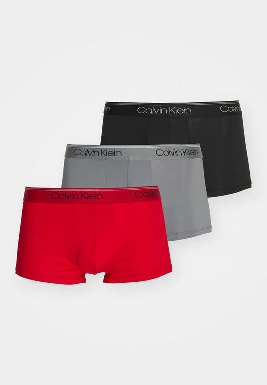 Calvin klein 3 pack rood grijs zwart